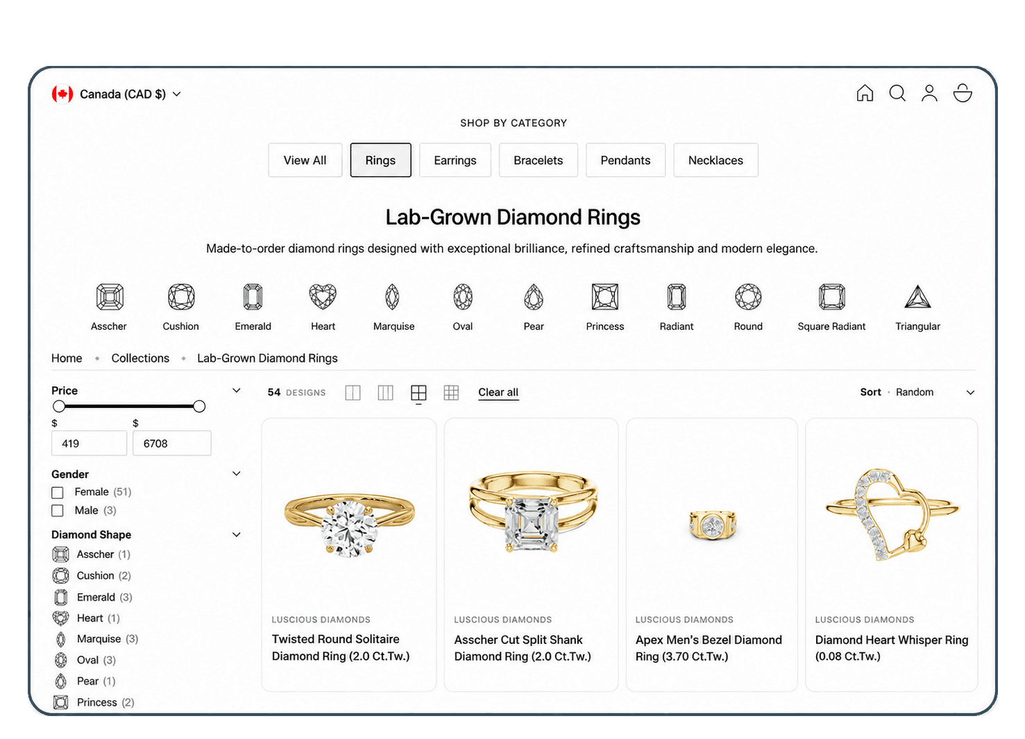 Luscious Diamonds screenshot 2 - Representative platform workspace illustration showing dashboards, records and connected workflows.